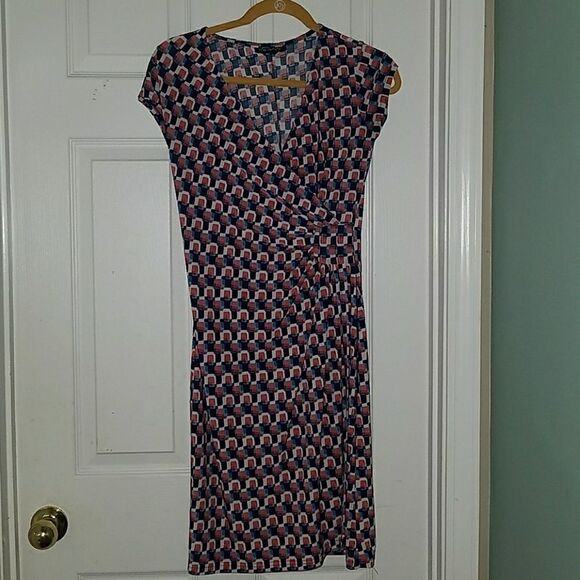 Mlle Gabrielle printed faux wrap dress Sz S NWOT - Picture 1 of 5